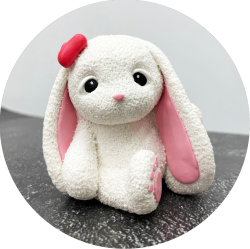 Изображение 3Д Молд Зайка с ушками 6,8 см ТМ Лавка Кондитера